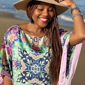 Chico’s medallion print poncho